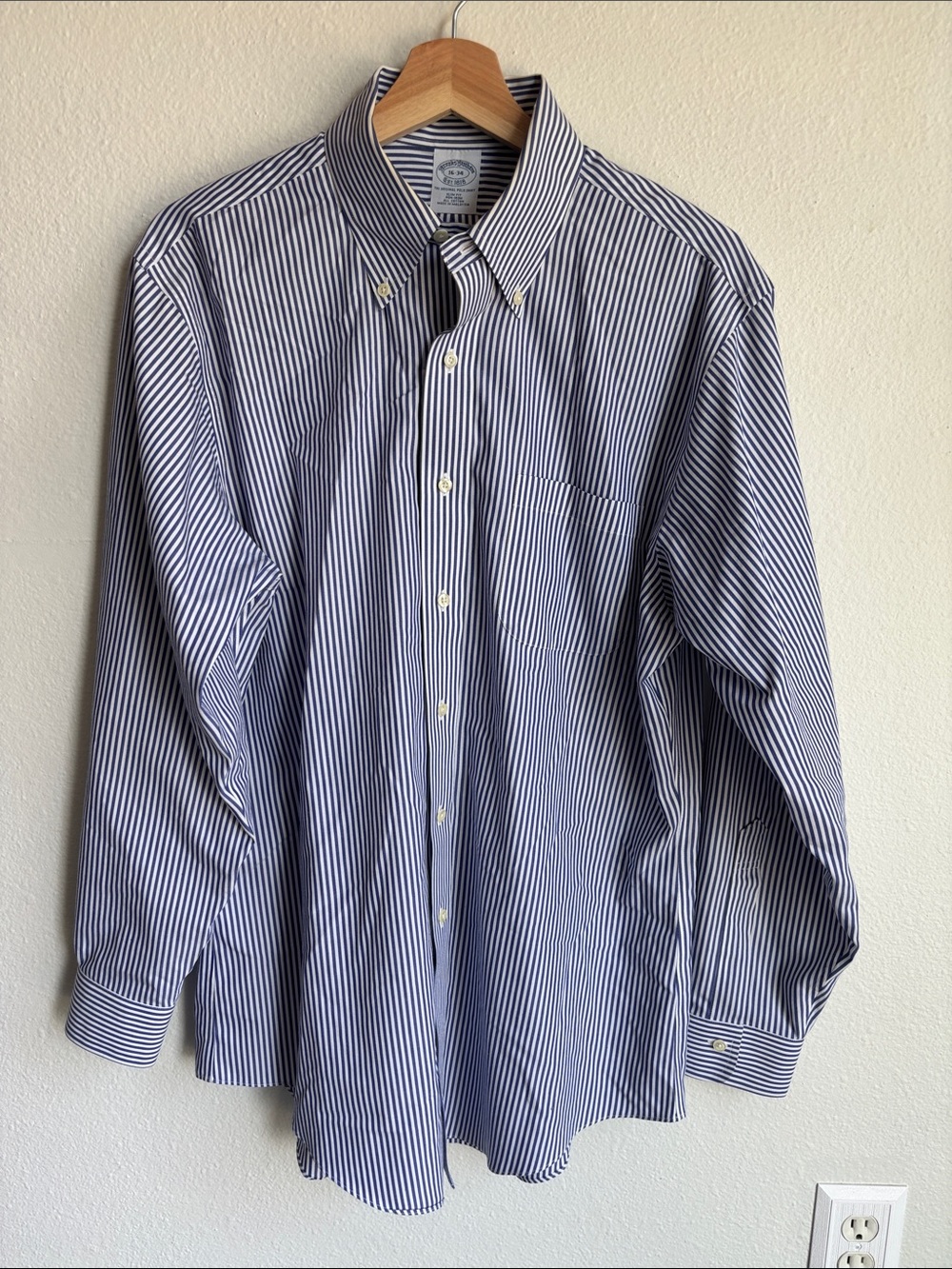 BROOKS BROTHERS Mens The Original Polo Dress Shirt 16-34 Large
